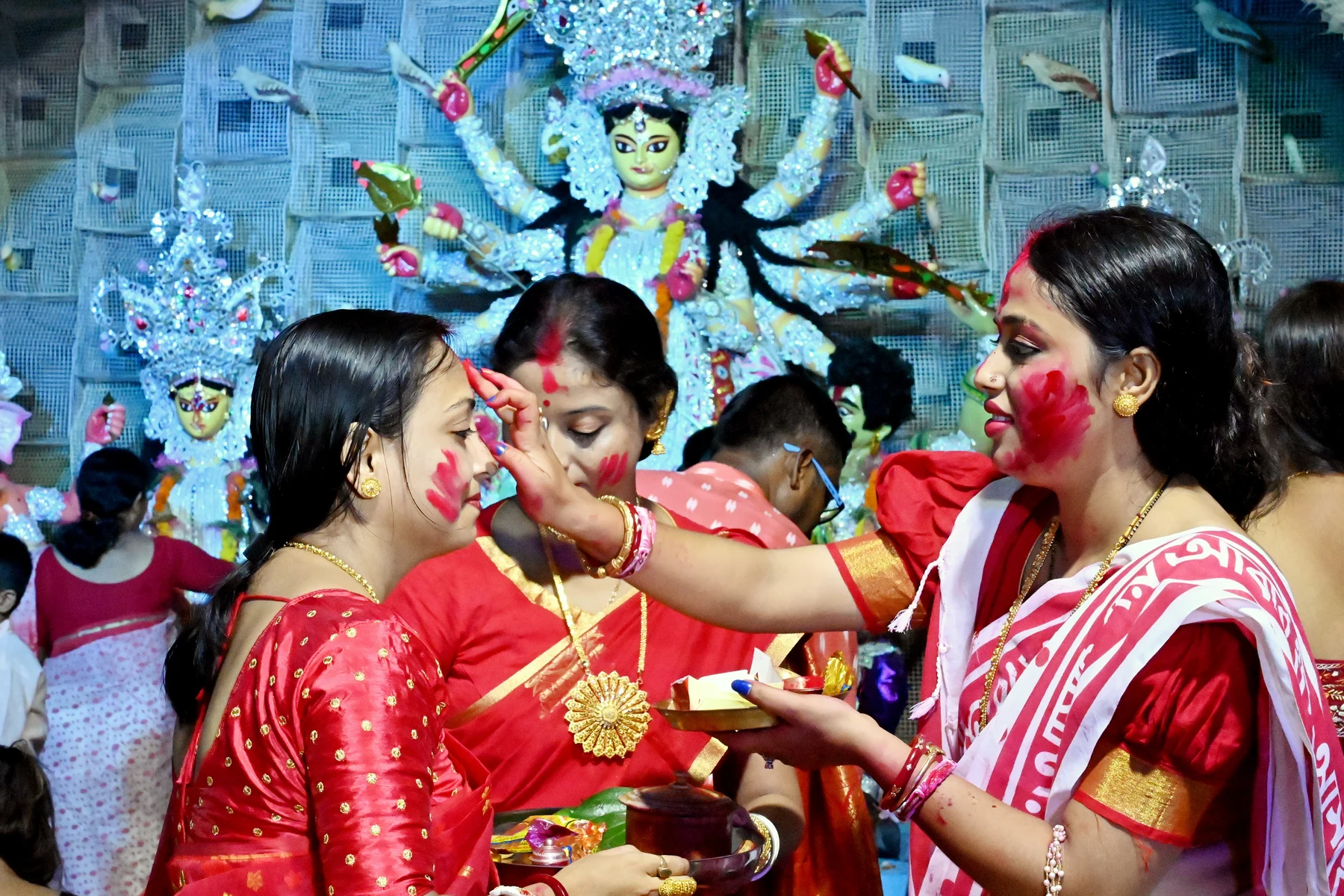 Sindoor Khela on Vijayadashami
