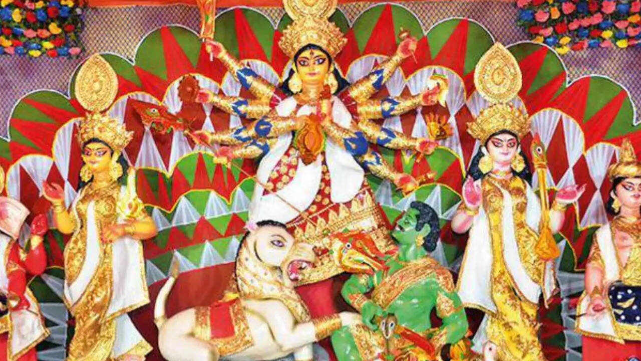 Durga Puja darbar at Argora in Ranchi in 2021
