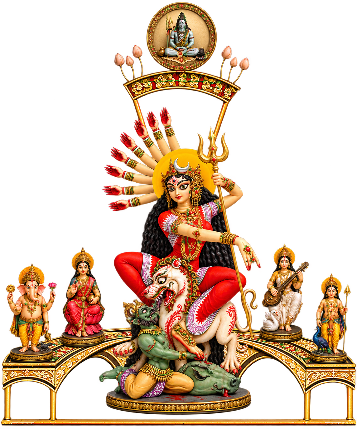 Maa Durga tableau for Sasthi
