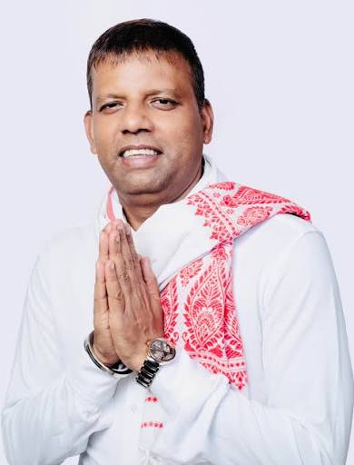 Munchun Rai greeting with folded hands